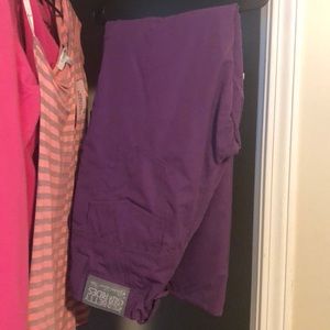 Purple Betty rides snowboarding pants